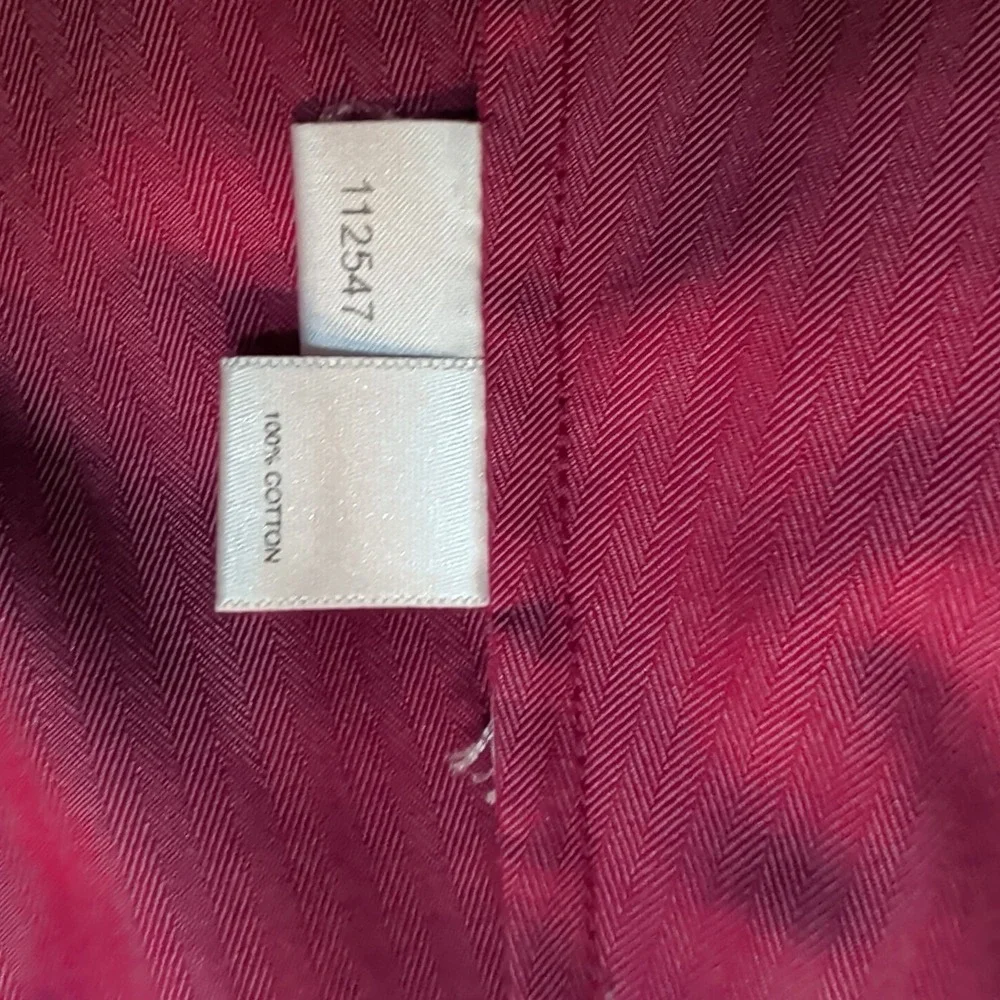 Ann Taylor Women's Button Up Fitted Blouse Fushcia Size‎ M Long Sleeve